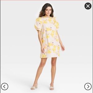Women's Puff Short Sleeve Dress - A New Day™